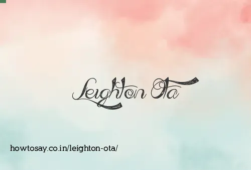 Leighton Ota
