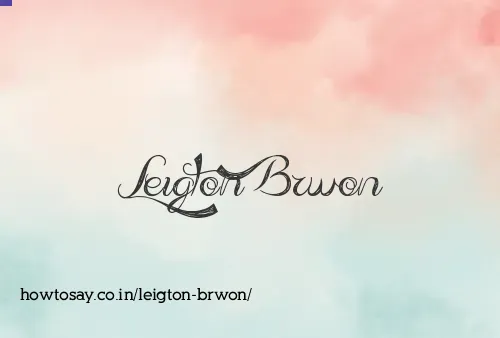 Leigton Brwon