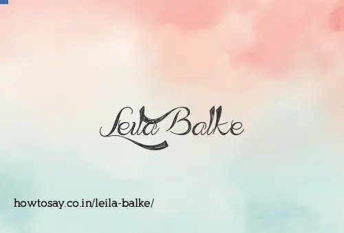 Leila Balke