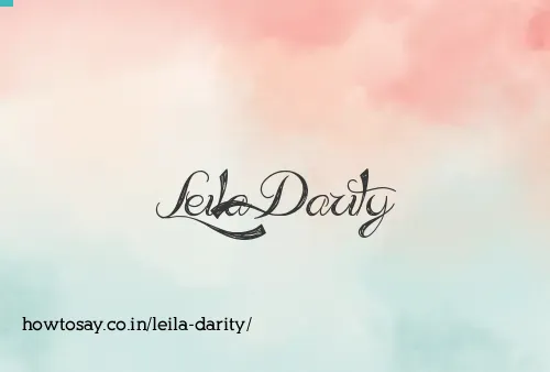 Leila Darity