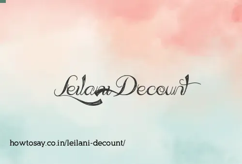 Leilani Decount