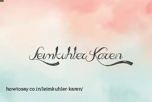 Leimkuhler Karen