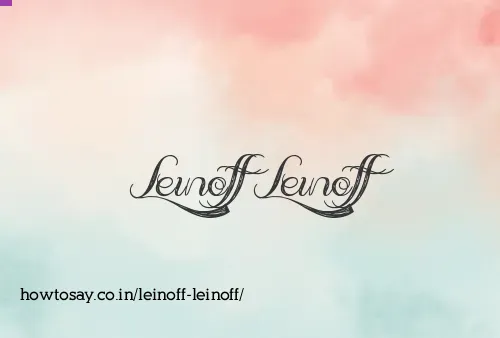 Leinoff Leinoff