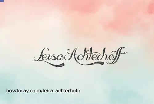 Leisa Achterhoff