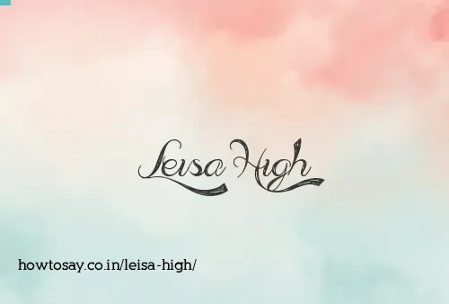 Leisa High