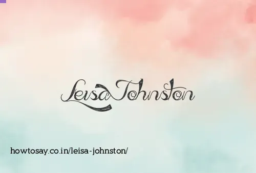 Leisa Johnston