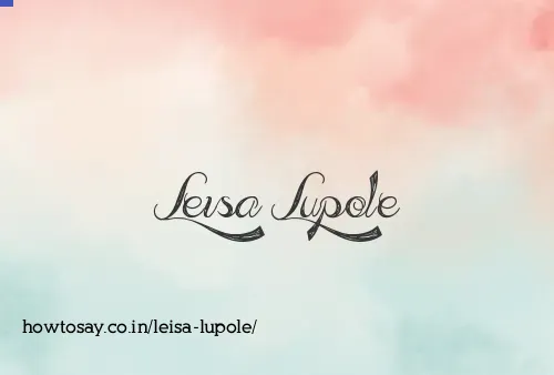 Leisa Lupole