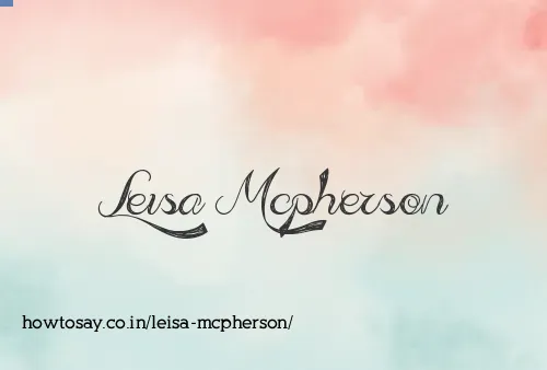 Leisa Mcpherson