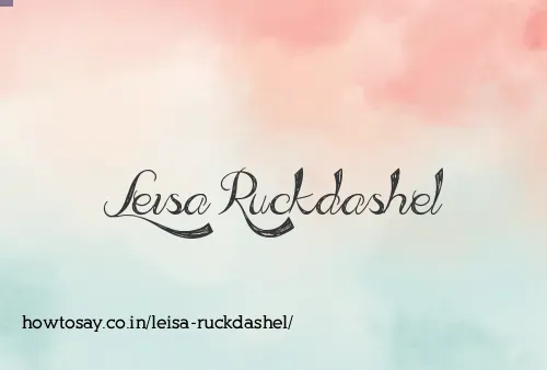 Leisa Ruckdashel