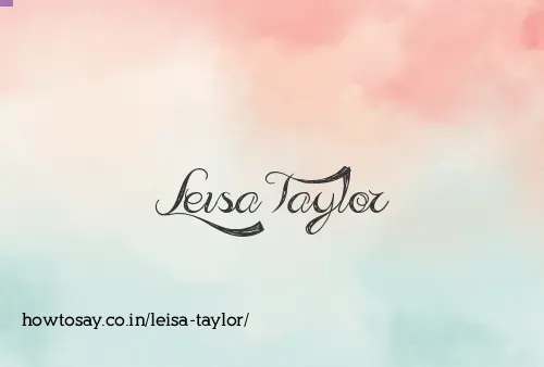 Leisa Taylor