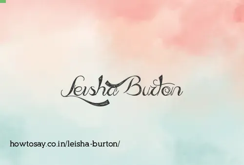 Leisha Burton