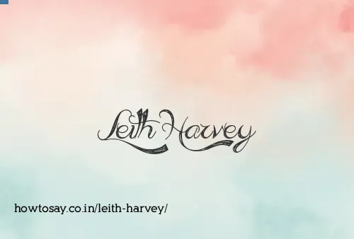 Leith Harvey