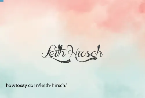 Leith Hirsch
