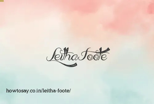 Leitha Foote