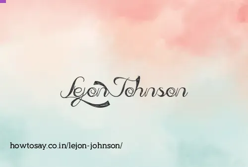 Lejon Johnson
