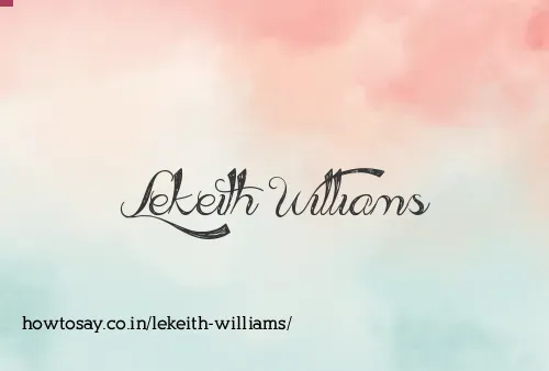 Lekeith Williams