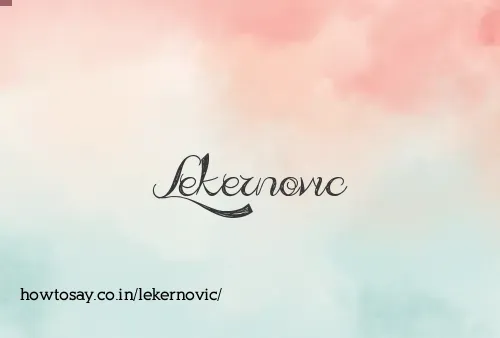 Lekernovic