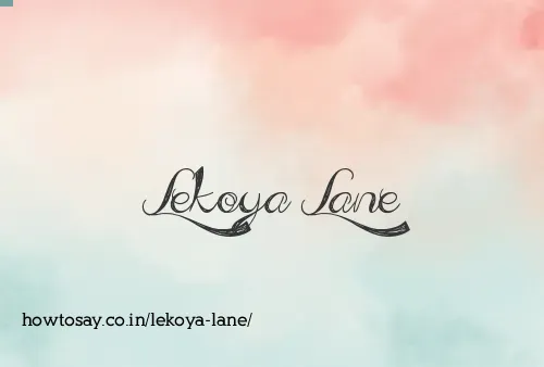 Lekoya Lane
