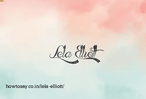 Lela Elliott