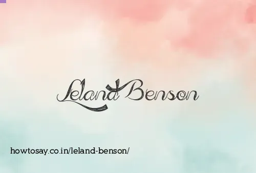Leland Benson