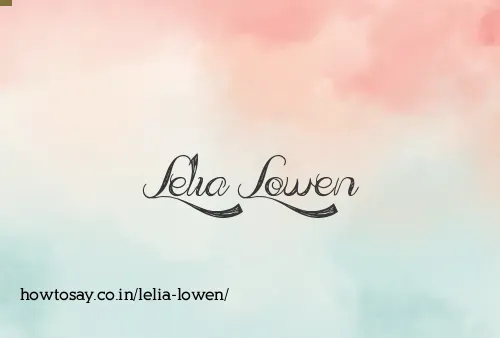 Lelia Lowen