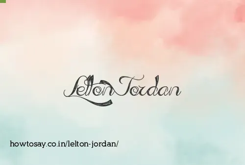 Lelton Jordan
