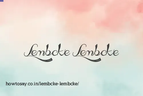 Lembcke Lembcke