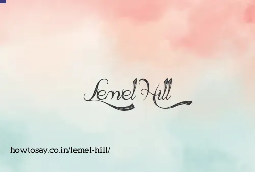 Lemel Hill