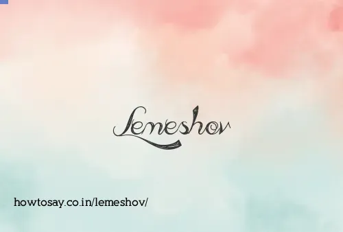 Lemeshov