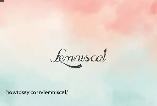 Lemniscal