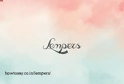 Lempers