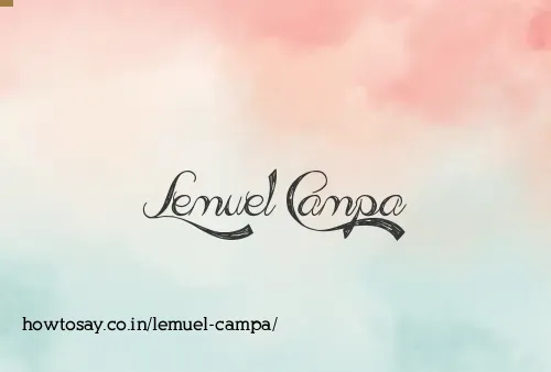 Lemuel Campa