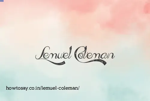 Lemuel Coleman