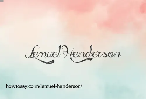 Lemuel Henderson