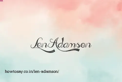 Len Adamson
