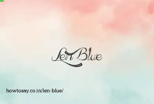 Len Blue