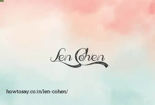 Len Cohen