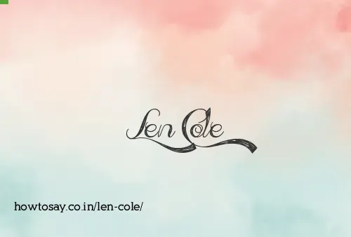 Len Cole