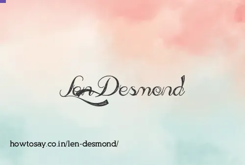 Len Desmond
