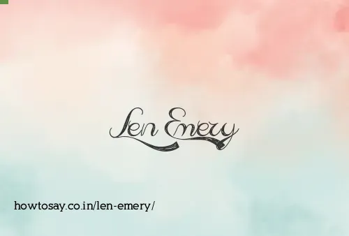 Len Emery