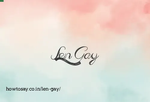 Len Gay