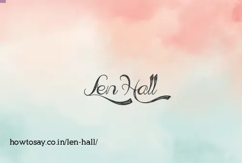 Len Hall