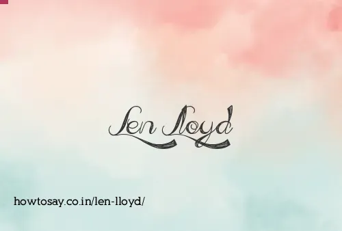 Len Lloyd