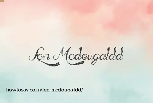 Len Mcdougaldd