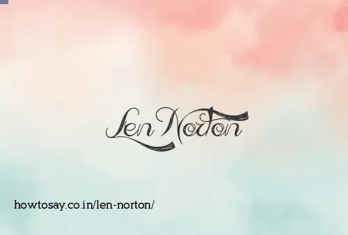Len Norton