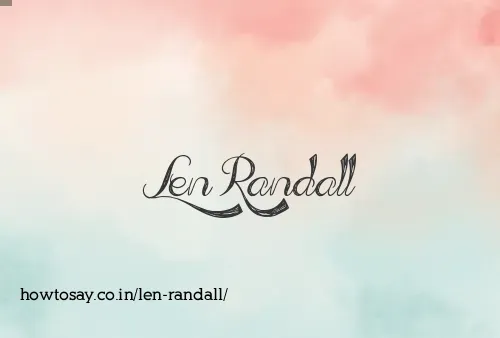 Len Randall