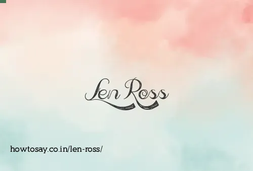 Len Ross