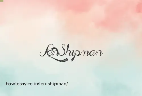 Len Shipman