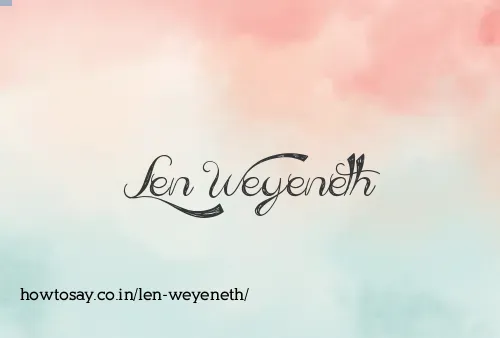 Len Weyeneth