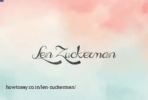 Len Zuckerman